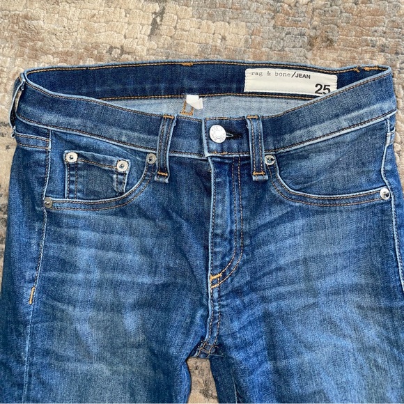 Rag and Bone Blue Denim Skinny Jeans size 25 - Picture 3 of 4